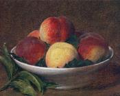 亨利方丹拉图尔 - Peaches in a Bowl